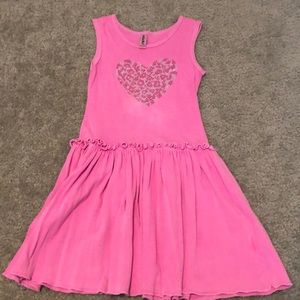 Girls rhinestone heart play dress
